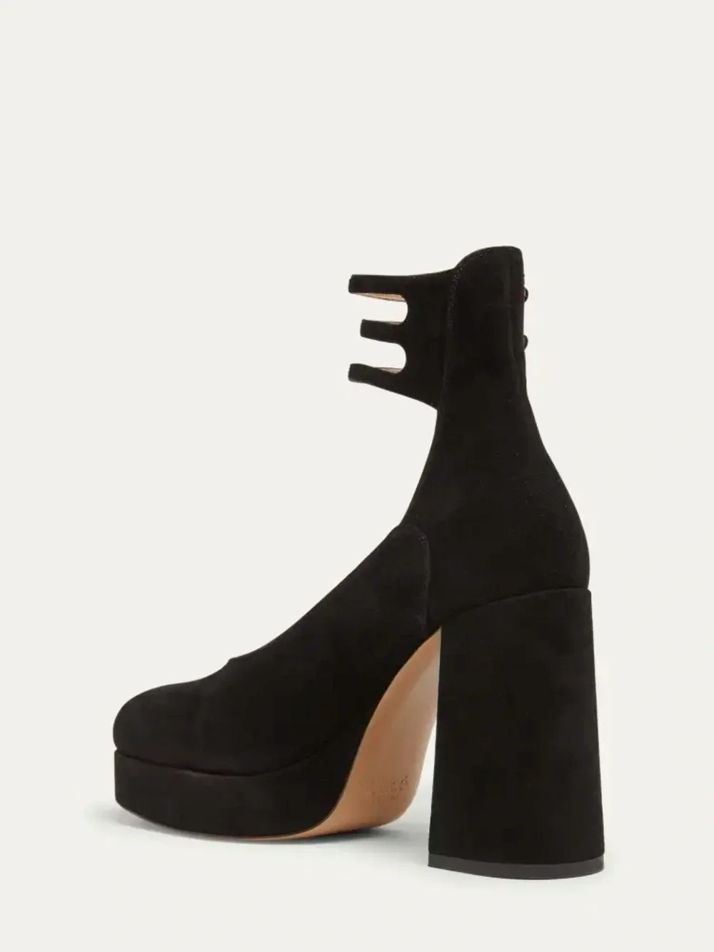 ✨ CHLOE Loti Suede Platform Block-Heel Pumps $1,350